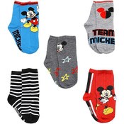 Wholesale - 5pk MICKEY MOUSE BOY OH BOY! CREW SOCKS SIZE 4-6, UPC: 193159223786